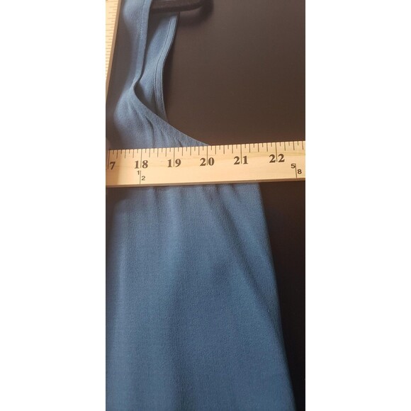 Eileen Fisher Tunic Tank Tops L Blue Brown Sleeveless 100% Silk Lot of 2 Casual - Picture 12 of 16
